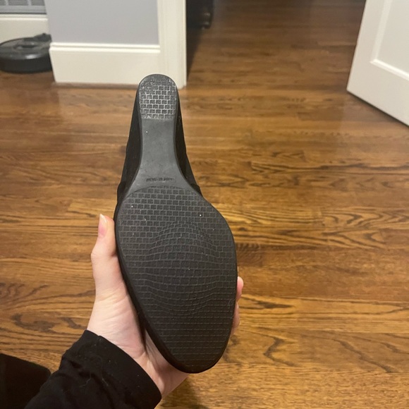 Stuart Weitzman Suede  Black Over The Knee Wedge Boots - Picture 6 of 8